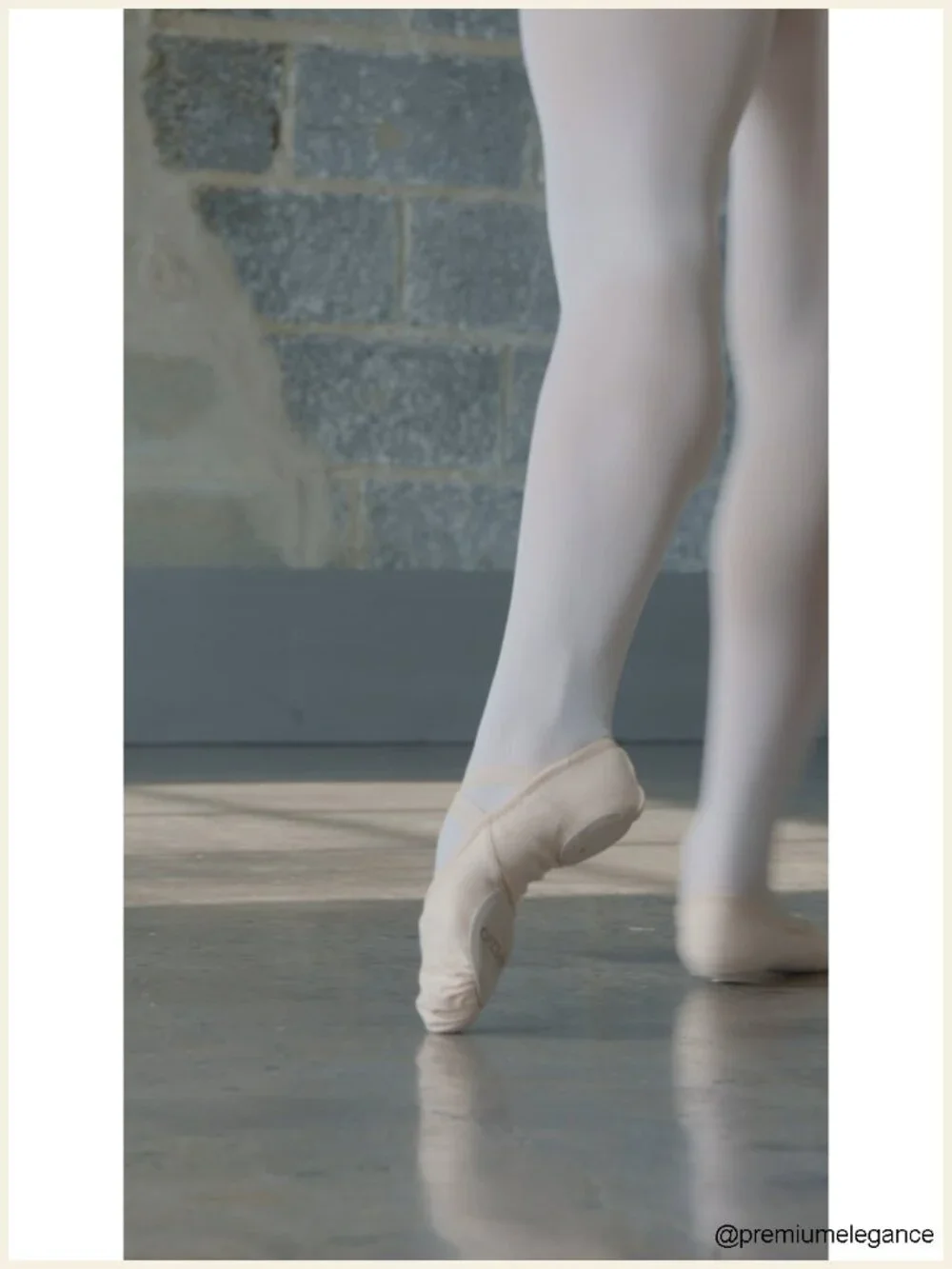 Canvas Ballet Shoe Split Sole Suede Patches Ballet Flat